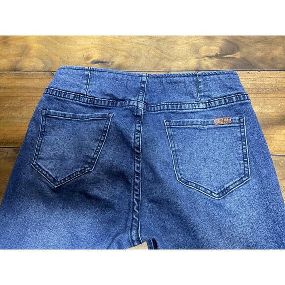 Rock & Roll Jeans Womens 29x34 Stretch Bargain Bell Pull On Flare Hippie - Picture 6 of 10